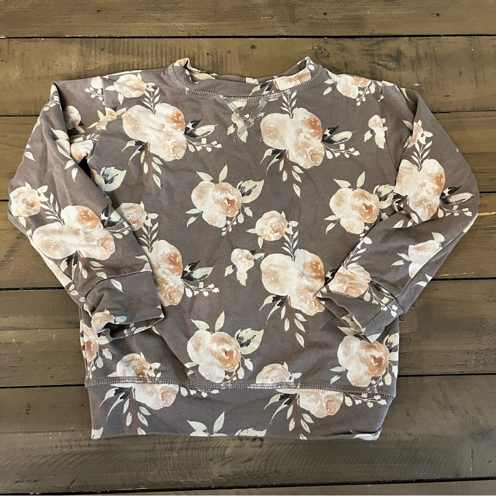 Jax & Lennon floral crewneck sweater 18-24M